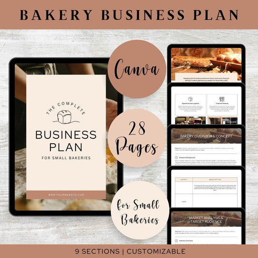 Ultimate Bakery Business Planner - Comprehensive Guide for Startup Success | Market Analysis, Financial Tools, Operations, Marketing