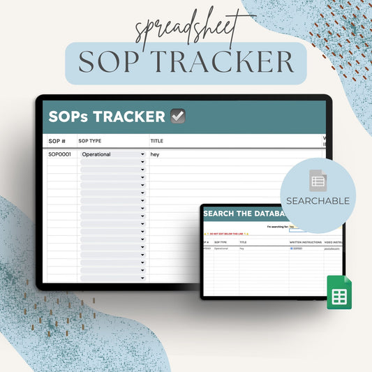 SOP Tracker: Streamlined Operations & Task Management Template for Teams