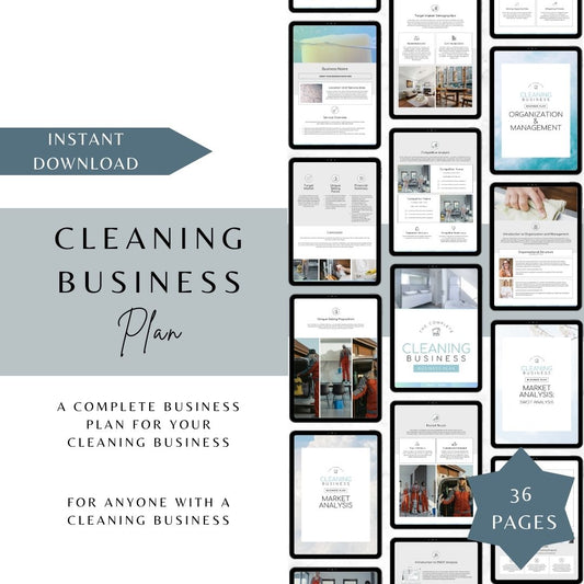 Clean Biz Plan: The Ultimate Canva Template for Cleaning Businesses